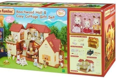 Sylvanian families beechwood hall and saloon car gift set deals