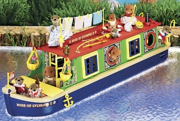 シルバニアファミリー 逆輸入 Canal Boat River Canal Boat