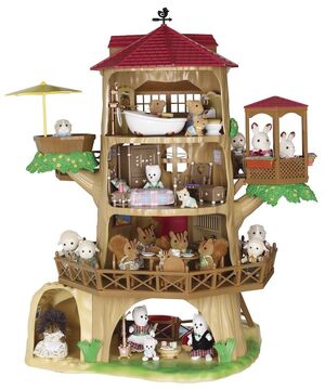 Sylvanian old oak hollow treehouse hotsell