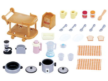 Sylvanian families kitchen cooking set shop