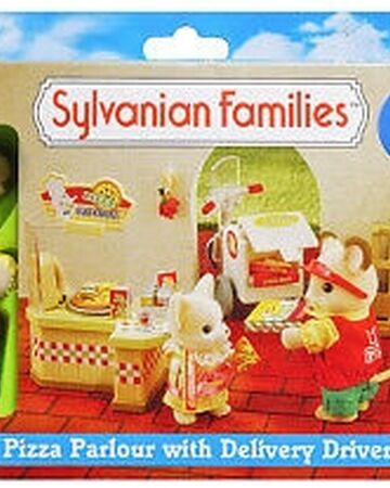 sylvanian families pizza delivery set