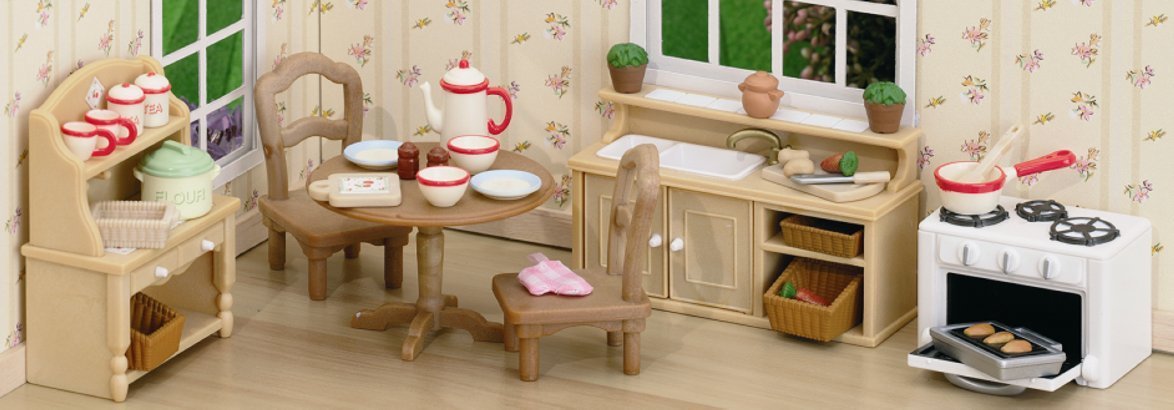 Sylvanian families kitchen set outlet