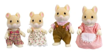 Famille Hamster Sylvanian Families (Calico Critters) - Figurines Animalières En Polyester, échelle 1:12, 3 Ans Et Plus