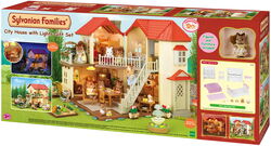 Sylvanian families beechwood hall and saloon car gift set cheap