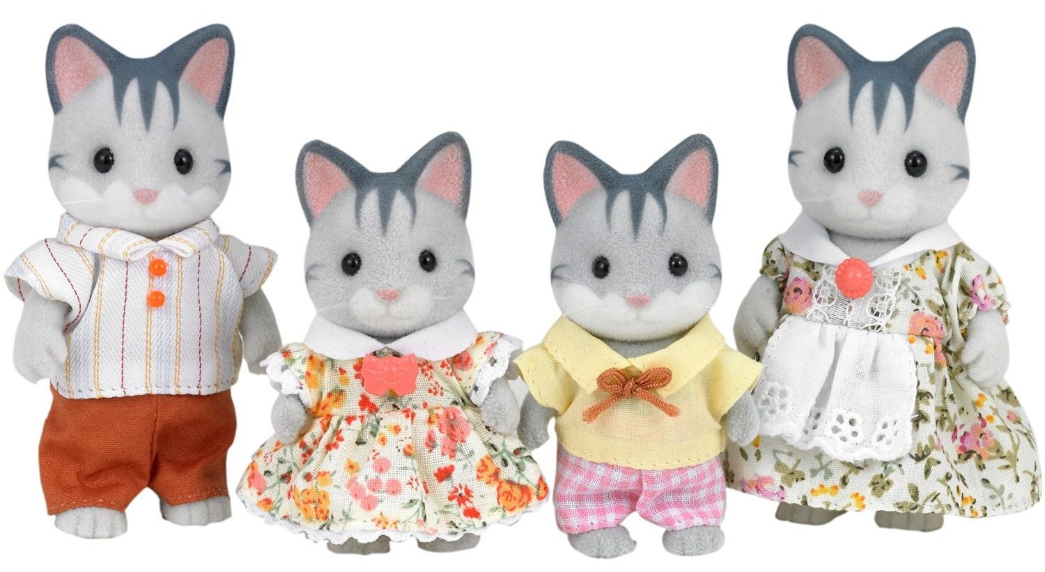 Sylvanian families grey sales cat family