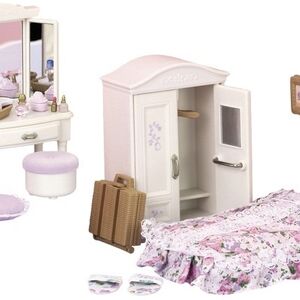 sylvanian families sister's bedroom set