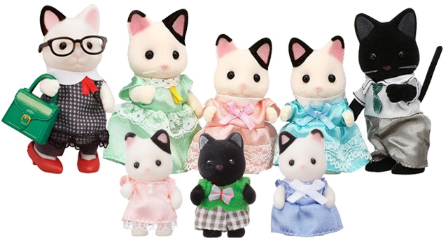 Calico critters tuxedo cat sales family names