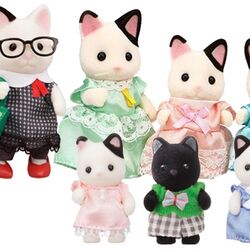 Tuxedo cat family sale