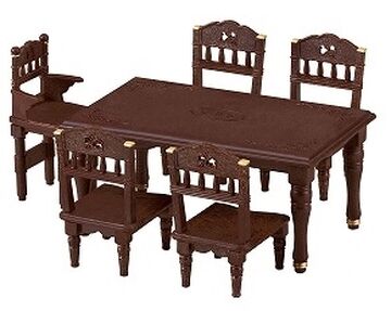 Sylvanian table and chairs shop