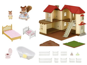 Sylvanian families city house with lights gift set on sale
