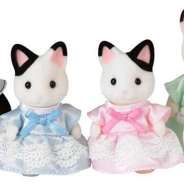 sylvanian families tuxedo cat family