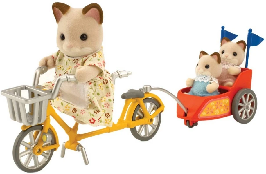 シルバニア　クリームネコ　Tandem Bike & Baby Trailer Tandem Bike & Baby Trailer | Sylvanian Families Wiki | Fandom