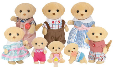 Calico critters cheap yellow lab twins