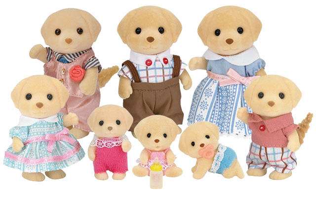 Sylvanian Families Chocolate Labrador Family