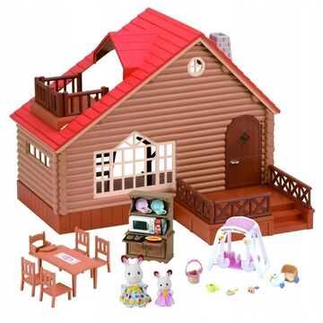 Sylvanian families treehouse and log cabin gift set cheap