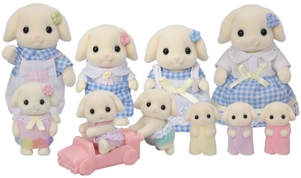 5fs family. Flora Rabbit Family Sylvanian Families. Flora Rabbits Baby Sylvanian Families. Sylvanian Family Frogs. Flora Rabbits Baby Families.