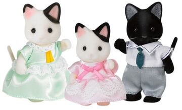 Sylvanian families tuxedo cat baby deals