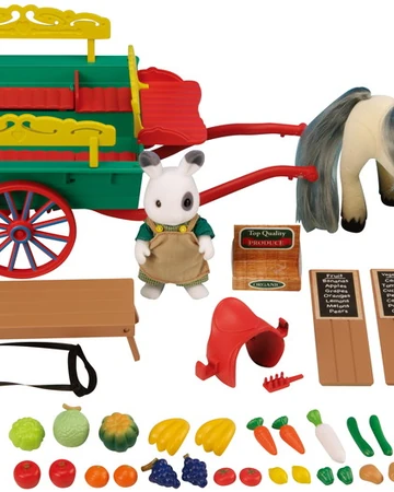 sylvanian fruit wagon