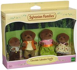 Sylvanian Families - 5730 - La famille Labrador Chocolat Sylvanian