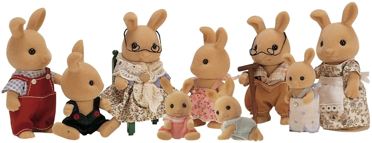 Ivory Rabbit Family | Sylvanian 