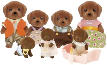 Calico critters chocolate lab top
