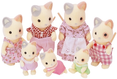 Calico critters whiskers sales cat family