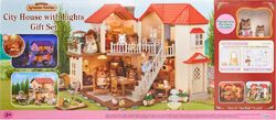 Sylvanian families beechwood hall and saloon car gift set shop