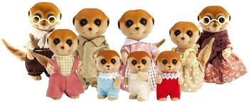 Meerkat Family dolls