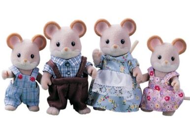 Sylvanian families white mouse family cheap