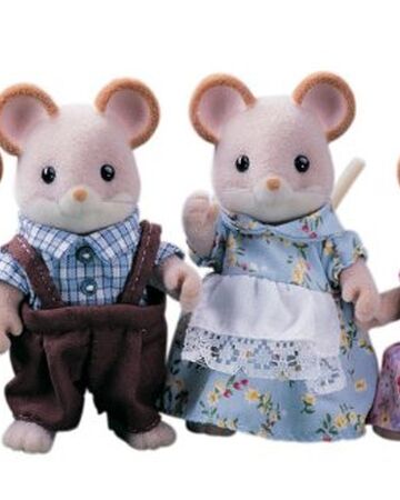sylvanian families marshmallow mouse family