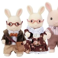 sylvanian white rabbit family