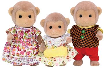 Calico critters monkey family outlet