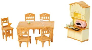 Sylvanian families dining room set store