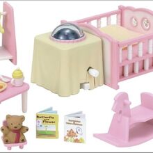 sylvanian nightlight nursery set