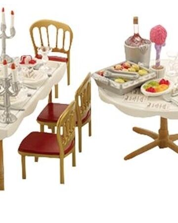 sylvanian families dining table set