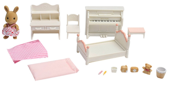 sylvanian families girl's room set