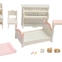 Sylvanian families girls bedroom outlet