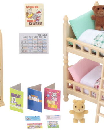 sylvanian family children's bedroom set