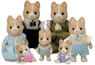 Sylvanian families corgi family sales