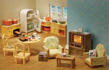 Sylvanian families cosy living room set on sale