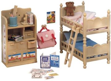 Sylvanian childrens bedroom set outlet