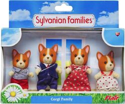 La famille chien corgi - Sylvanian Families 5509