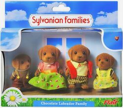 Sylvanian families sales chocolate labrador family