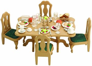 The Dining Room Set Sylvanian Families Wiki Fandom
