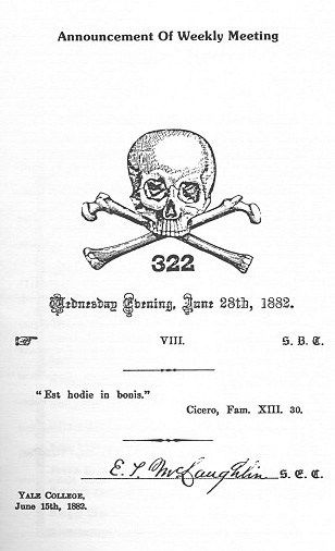 Skull and Bones Society  Order 322 Initiation, History & Members