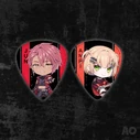 JUN & ANRI Guitar Picks; illust. 7Mora & & K.