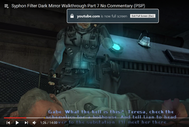 Training Video, Syphon Filter Wiki