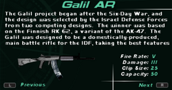 SFDM Galil AR Screen