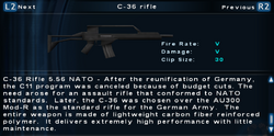 SFTOS C-36 rifle Screen