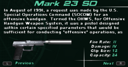 SFDM Mark 23 SD Screen